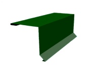 Ветровая планка RAL 6005 (зеленый мох) (15*15*95*95*15*15) L-2,00