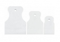 Шпатели резиновые, белые, набор 40-60-80 мм.