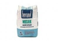 Клей для плитки Bergauf Mosaik белый, 25 кг